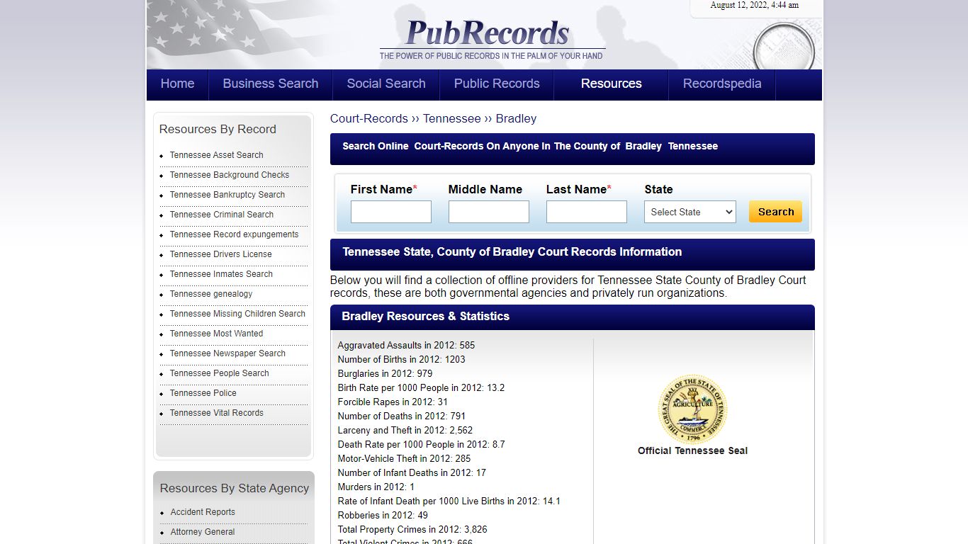 Bradley County, Tennessee Court Records